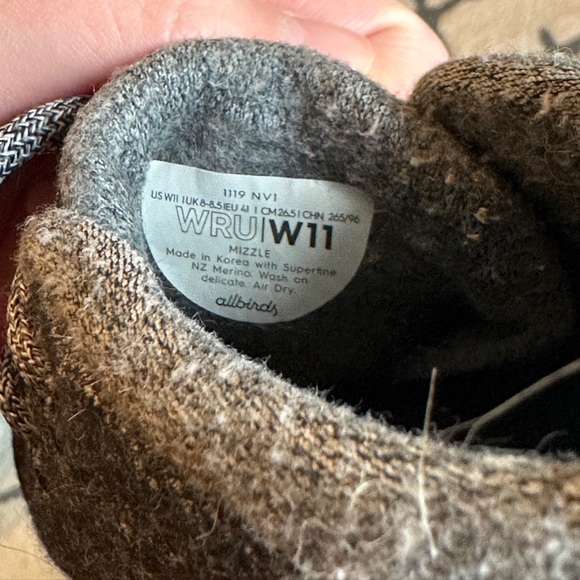 Allbirds Wool Runner-up Mizzles Natural Grey - Picture 9 of 11